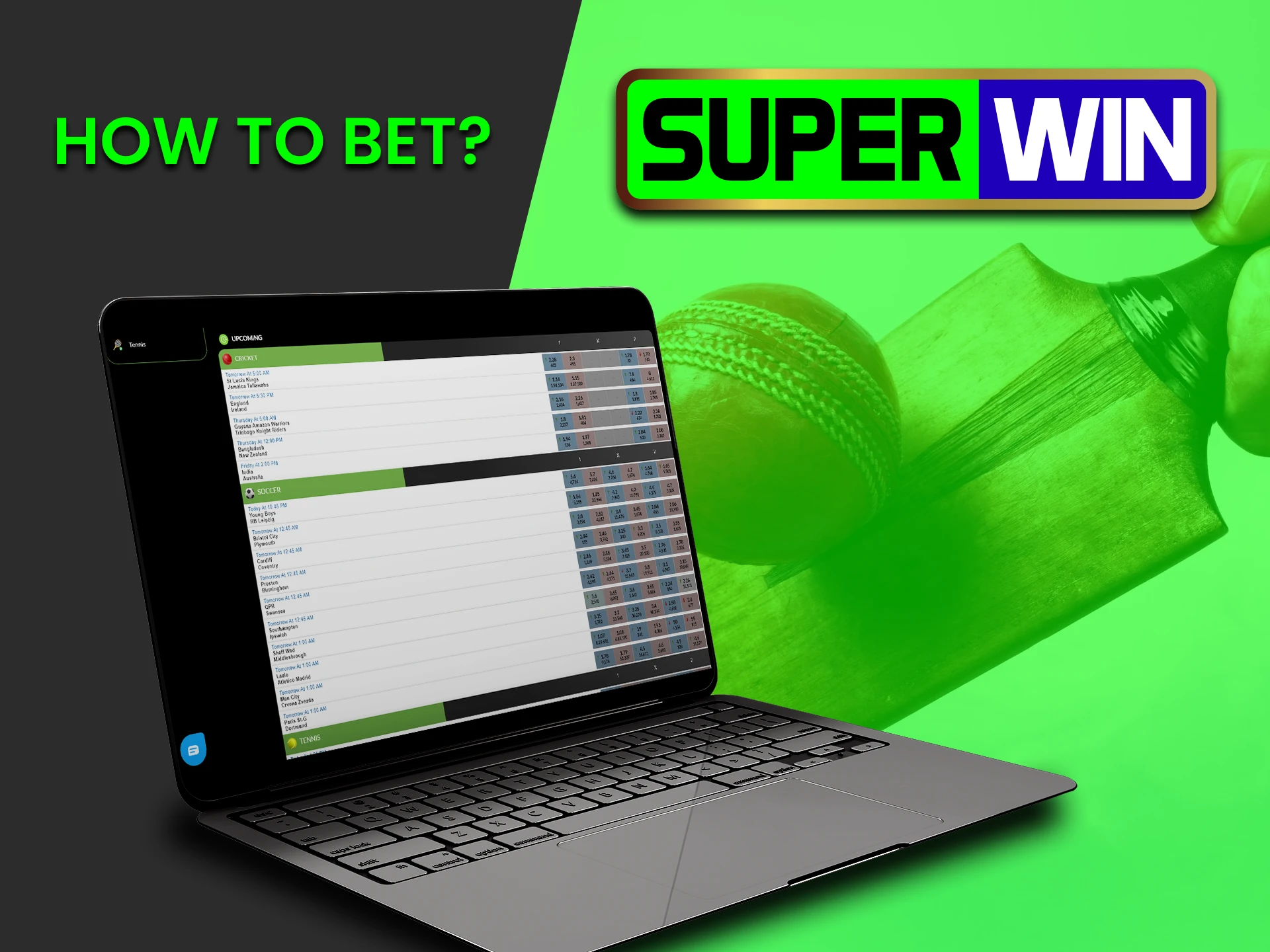 Find out how to start betting on Superwin.