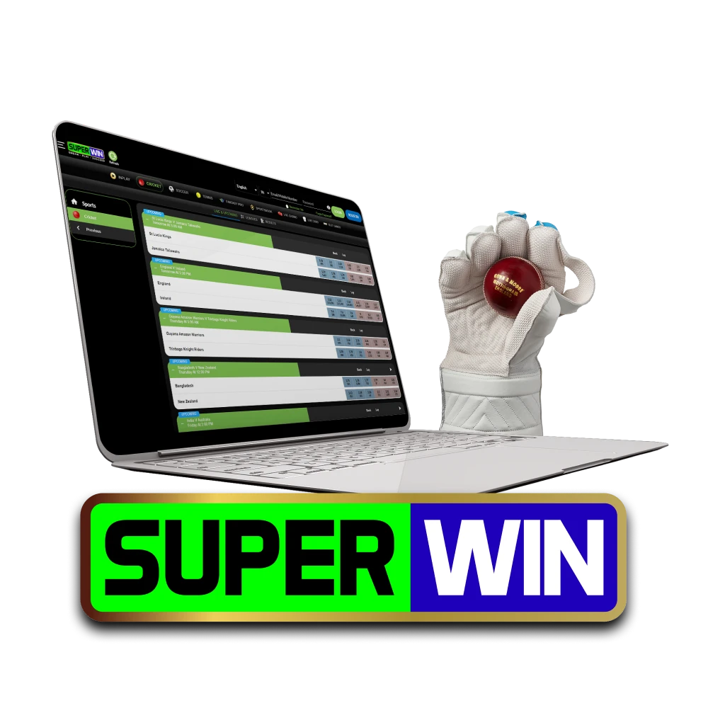 For cricket betting, choose the Superwin service.