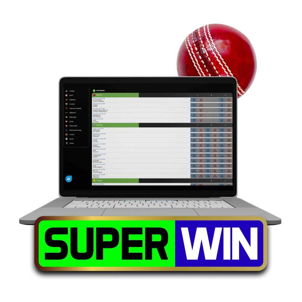 For sports betting, choose the Superwin service.