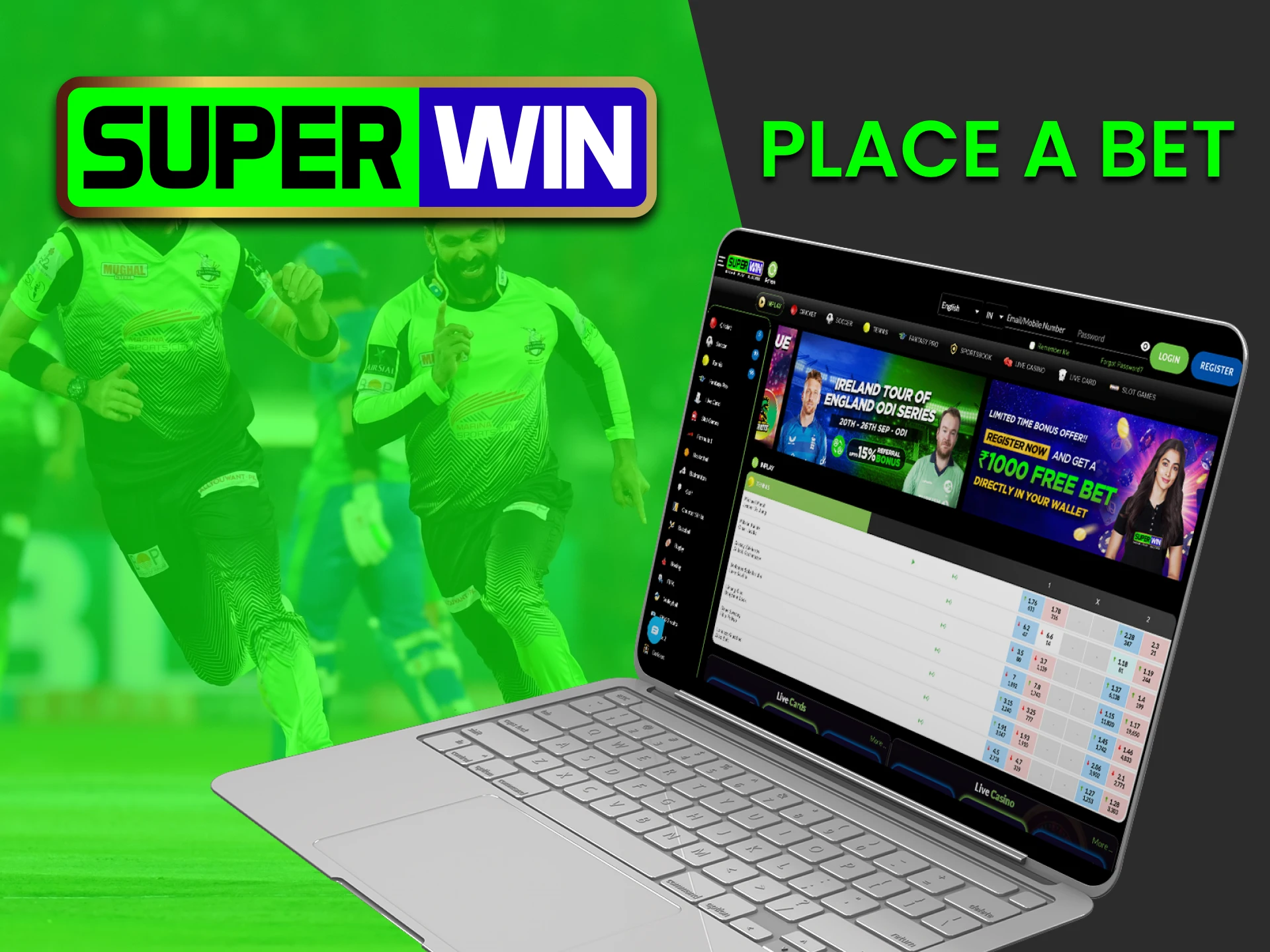 We will tell you how to start betting on sports with Superwin.