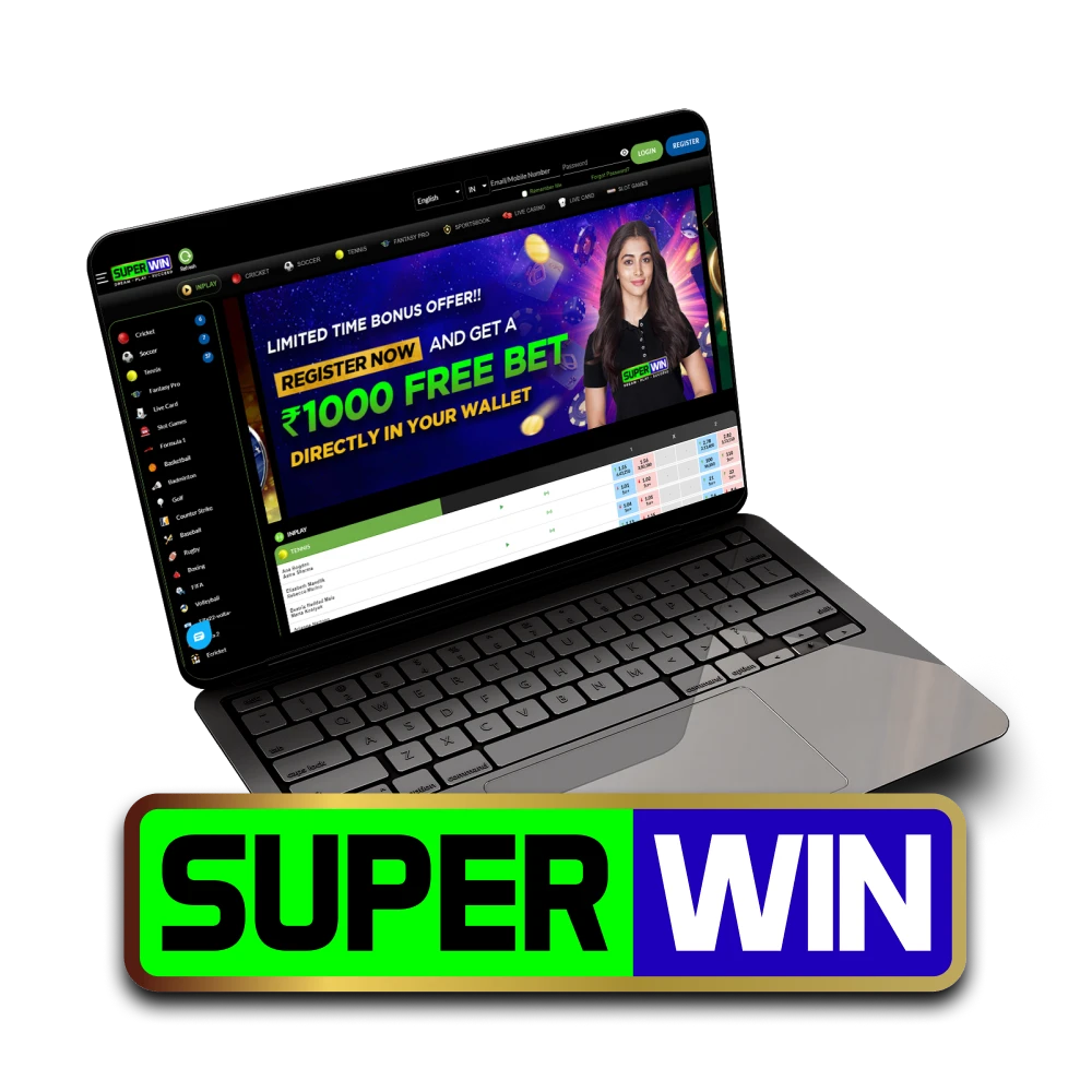 For games and bets, choose the Superwin service.